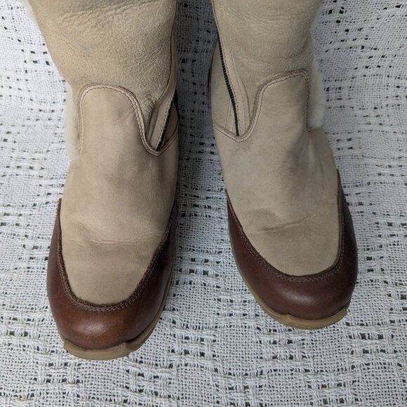 Pajar Igloo Shearling Winter Boots Women's 7 Tall Shaft Made in Canada - Picture 4 of 10